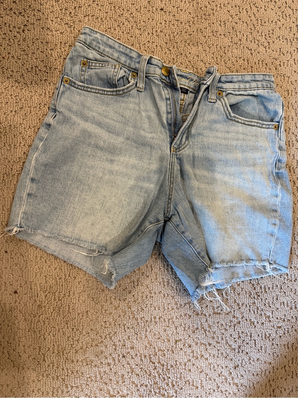 Universal Thread Light Wash Denim Cutoff Shorts